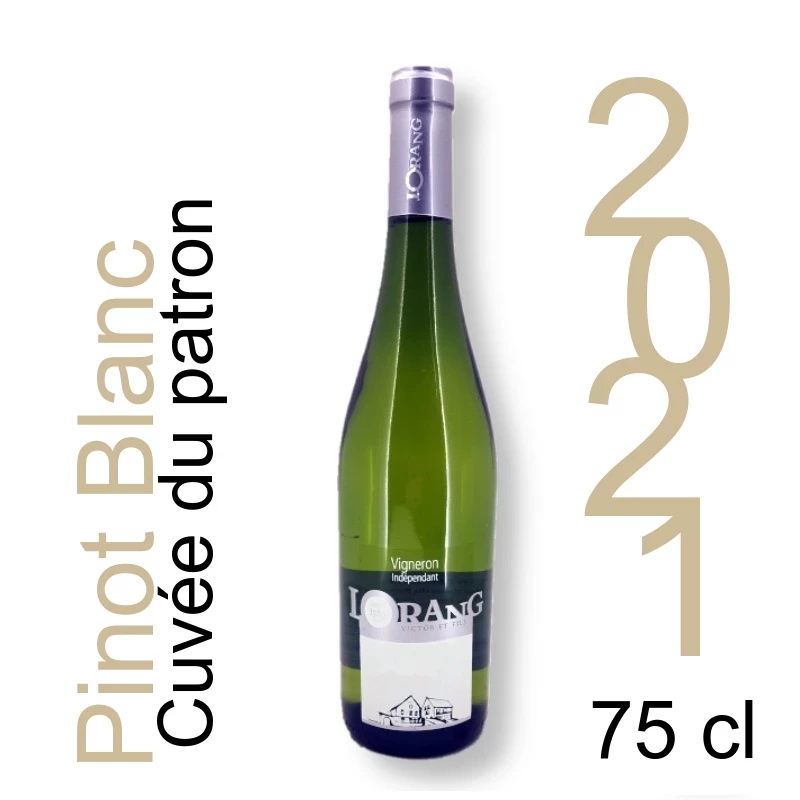 Pinot Blanc Cuvée du patron 2021 75cl